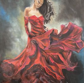 Gemälde, Robe rouge, Boudier