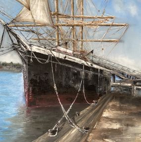 Gemälde, À quai, Boudier