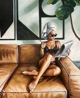Painting, Crosswords Queen, Thomas Saliot