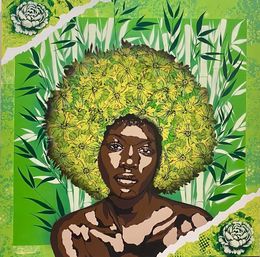 Painting, Flower Power 1, Alex Laben