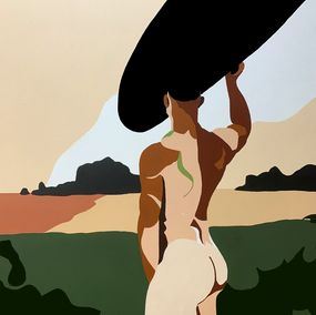 Gemälde, La surfer, Michel Das