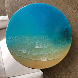 Painting, Round Ocean #69, Ana Hefco