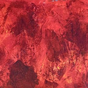Peinture, Terra Mystica no. 6621 large red abstract, Anita Kaufmann