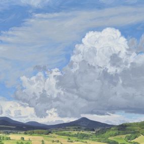 Painting, June, clouds, Mount Jalore, Anne Baudequin