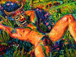 Painting, Resting Minotaur (Study), Balbyshev Oleksandr