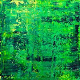 Gemälde, Symphony in Green, Behshad Arjomandi