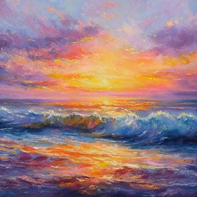Gemälde, Dreamy Sunset Colors, Behshad Arjomandi