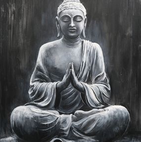 Gemälde, Buddha Meditation, Behshad Arjomandi