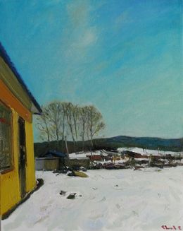 Gemälde, Peaceful Village 2, Charles Choi