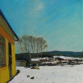 Gemälde, Peaceful Village 2, Charles Choi
