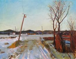Gemälde, Peaceful Village 3, Charles Choi