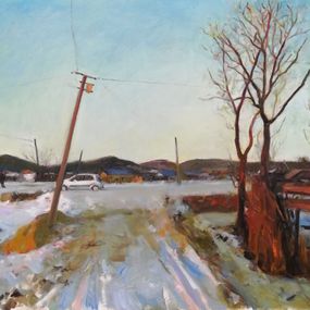 Peinture, Peaceful Village 3, Charles Choi