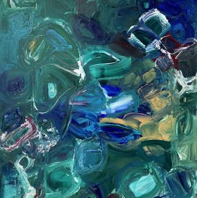 Gemälde, Abtauchen, Christel Haag