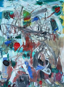 Painting, Gipfeltreffen, Christel Haag