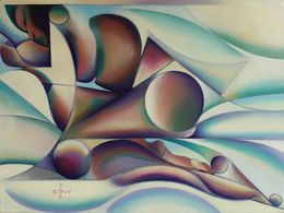 Painting, Neo Deco-02-08-24, Corné Akkers