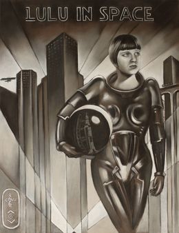 Fine Art Drawings, Lulu in Space - 11-07-24, Corné Akkers