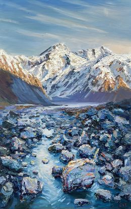 Gemälde, Alpine Mountains, Evgeny Chernyakovsky