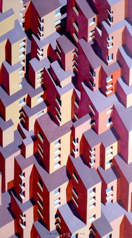 Gemälde, The infinite city, Federico Cortese