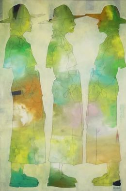 Painting, Friends 3, Francisco Santos