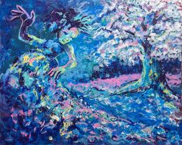 Gemälde, The Dance With The Blooming Sakura, Gabriella DeLamater