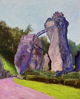 Painting, Externsteine II, Gary Westall