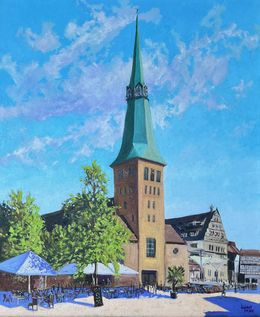 Painting, Market Church St. Nicolai Hameln, Gary Westall