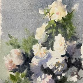 Gemälde, White Flower_02, Helal Uddin