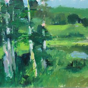 Gemälde, Swan Pond, Janet Dyer