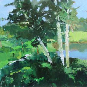 Gemälde, Birches, Vermont, Janet Dyer