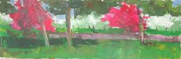 Peinture, Pink Trees and Wall, Janet Dyer