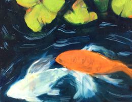 Gemälde, Coiling Koi, Lauren Acton