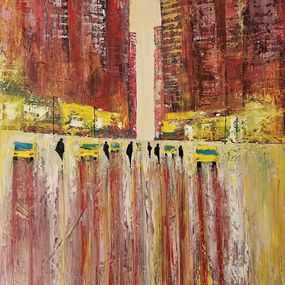 Gemälde, Yellow taxi, Mariusz Makula