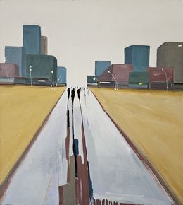 Gemälde, Yellow sand, Mariusz Makula