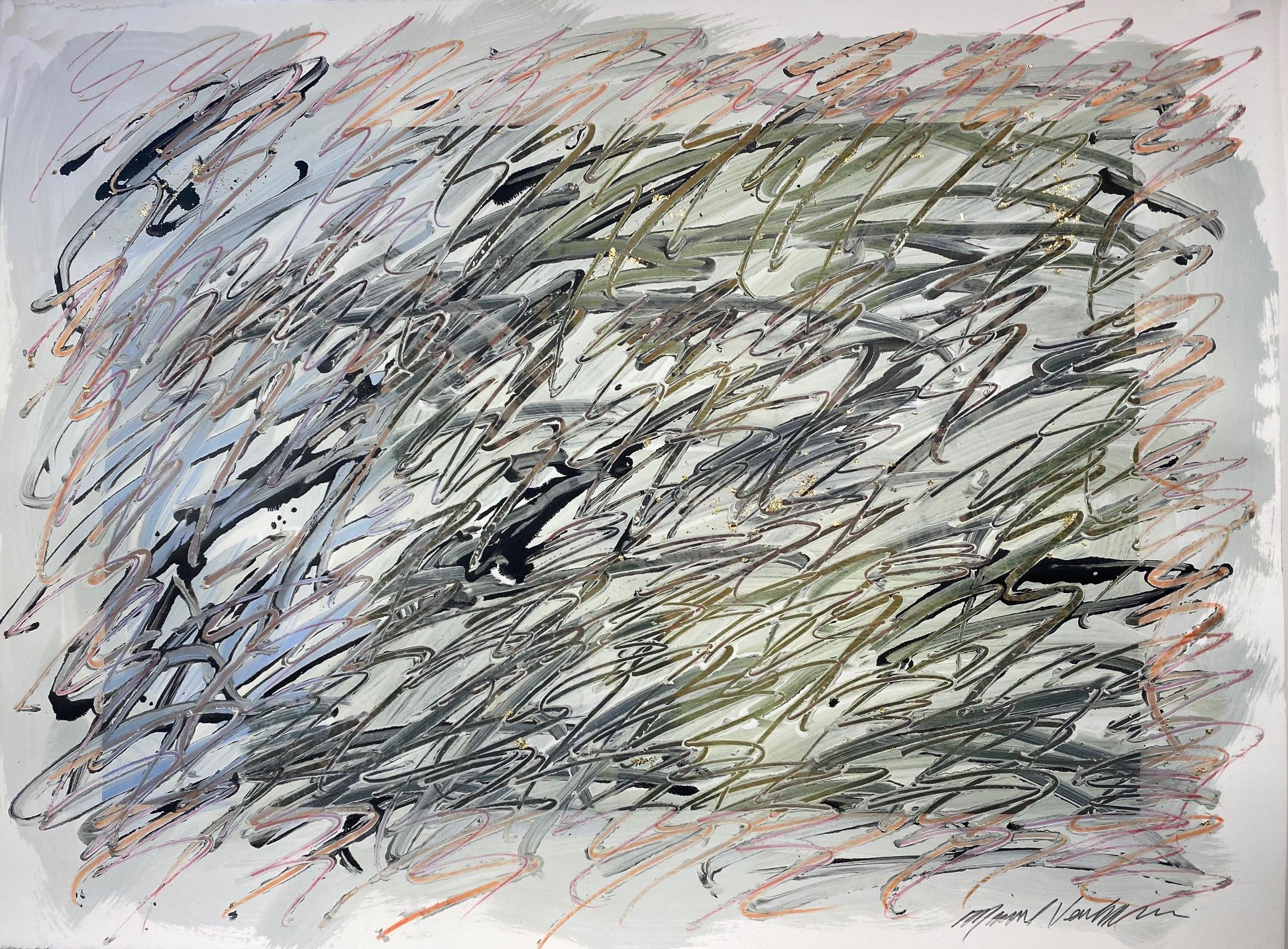 Michael Verlangieri, Abstract Wall Art Drawing Michael Verlangieri, Abstract Wall Art Drawing