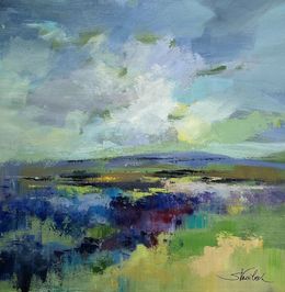 Painting, Purple Field, Silvia Vassileva