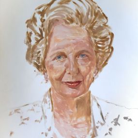 Gemälde, Mrs Thatcher, William Oxer F.R.S.A.