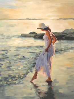 Gemälde, Testing The Waters, William Oxer F.R.S.A.