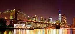 Photography, Panoramic view of Brooklyn Bridge and Lower Manhattan, Beyti Barbaros