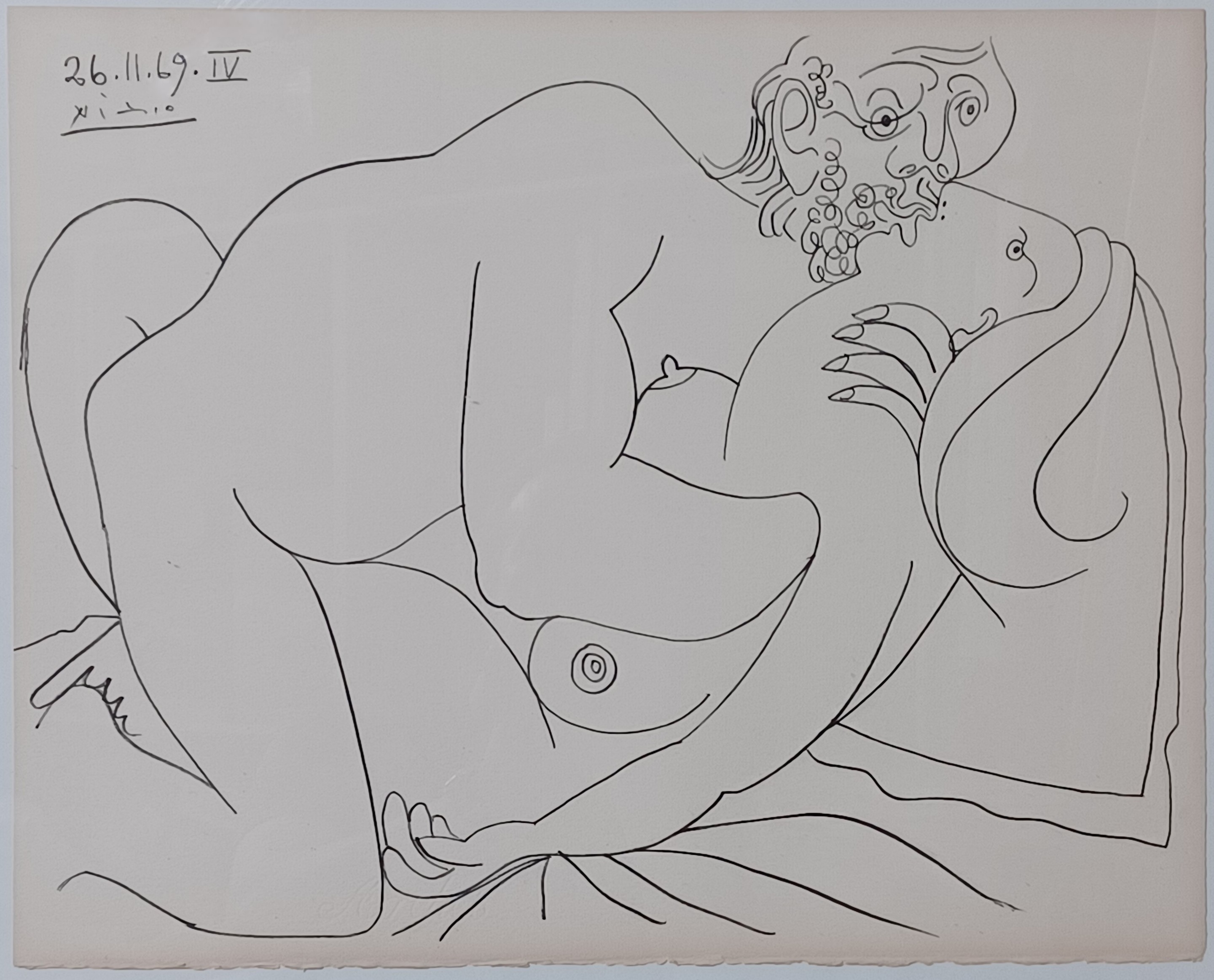 Pablo Picasso, Coppie e nudi femminili, 1969, edizione Atelier Mourlot (after Pablo Picasso) Pablo Picasso, Coppie e nudi femminili, 1969, edizione Atelier Mourlot (after Pablo Picasso)