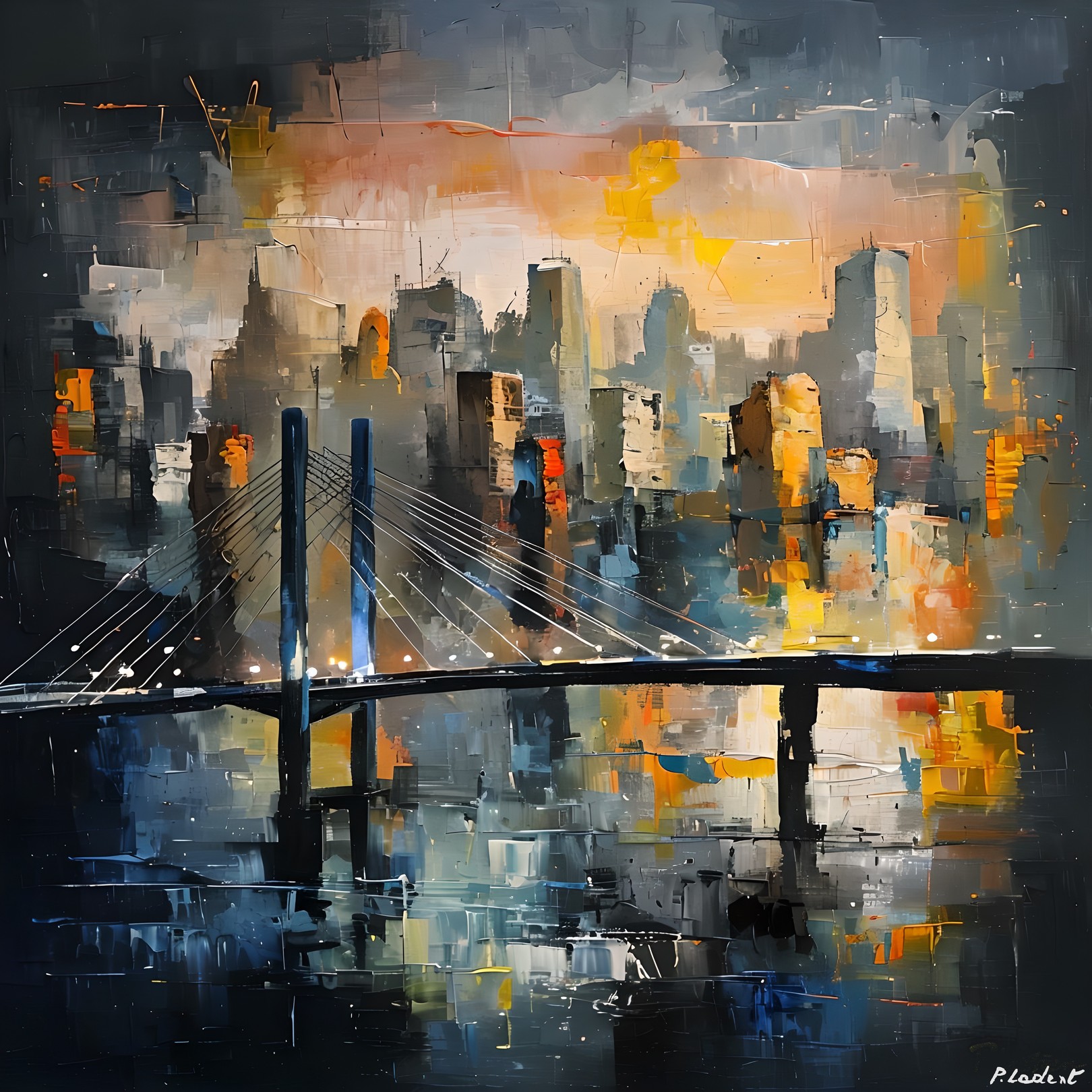 Pol Ledent, City night Pol Ledent, City night