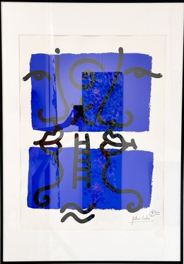 Peinture, Profils à l’échelle Hommage à Yves Klein, Guillaume Cavalier
