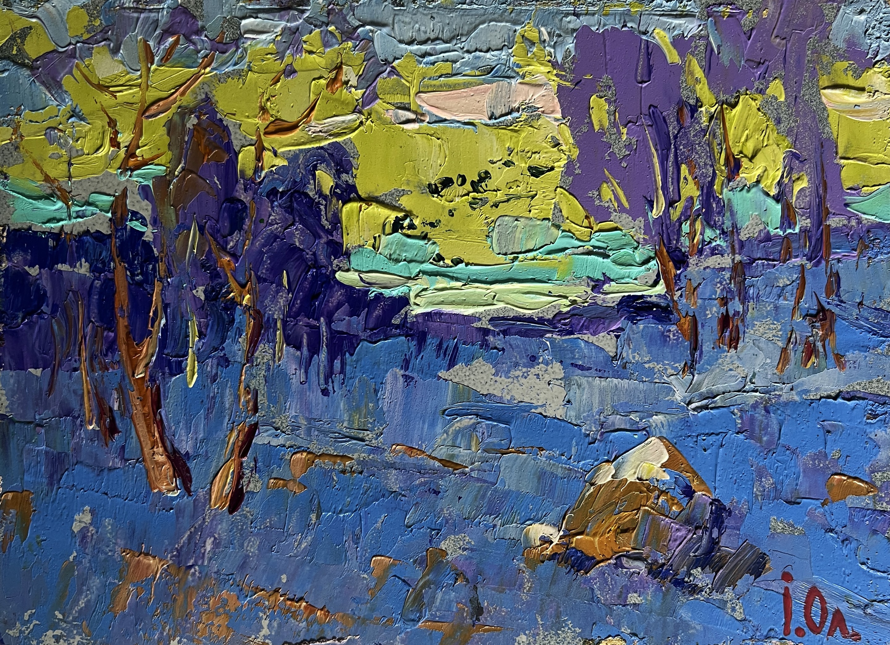 Ivanyuk Oleksiy, Winter evening with sunset Ivanyuk Oleksiy, Winter evening with sunset