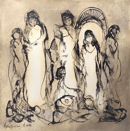 Painting, Mystical Gathering, Harutyun Aghajanyan