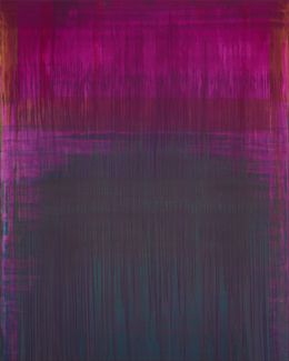 Gemälde, Observations In The Desert / Magenta Over Dark Green, Simon Findlay