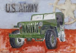 Peinture, H 161 US Army - Série voitures anciennes, Michel Garnier dit Hush