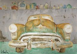 Peinture, H 164 Oil - Série voitures anciennes, Michel Garnier dit Hush