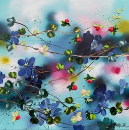 Gemälde, Roses on a Turquoise Sky, Anastassia Skopp