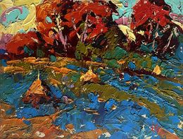 Gemälde, Autumn romance in the field, Ivanyuk Oleksiy