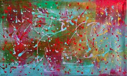 Peinture, Falling stars, Adela Stanic
