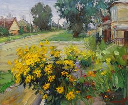 Painting, Jaunes Avant la Pluie, Yuriy Demiyanov